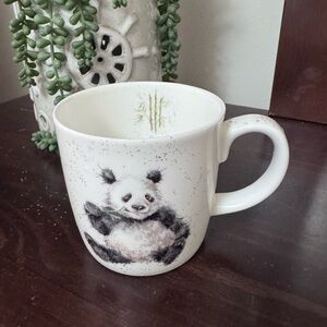 Rare Royal Worcester Coffee Mug Wrendale Designs By Hannah Dale Panda Bamboozled